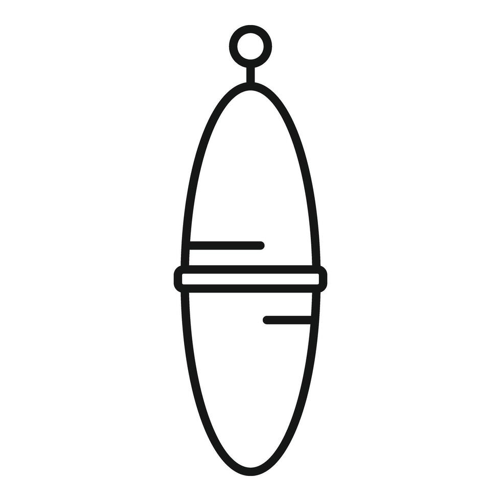 Bobber bait icon outline vector. Season day activity vector