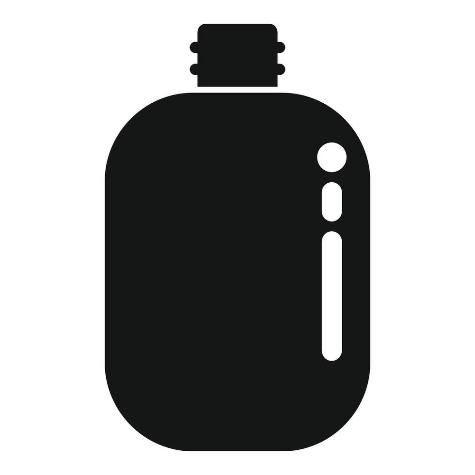 Ice fishing water flask icon simple vector. Snow nature vector