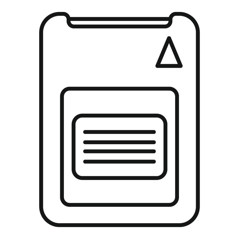 Data solid center icon outline vector. Disk device vector