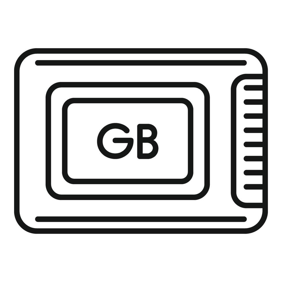 Backup shutter solid icon outline vector. Focus datacenter vector