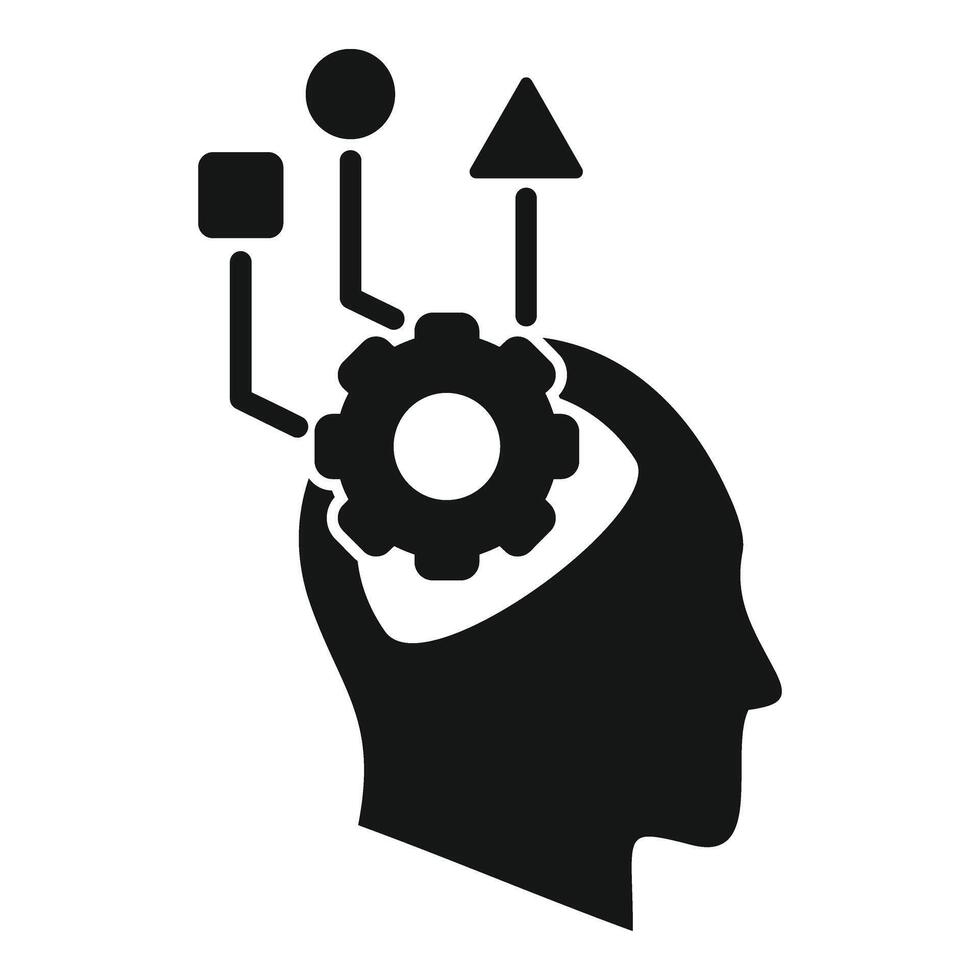 Cognition new problem icon simple vector. Critical thinking vector