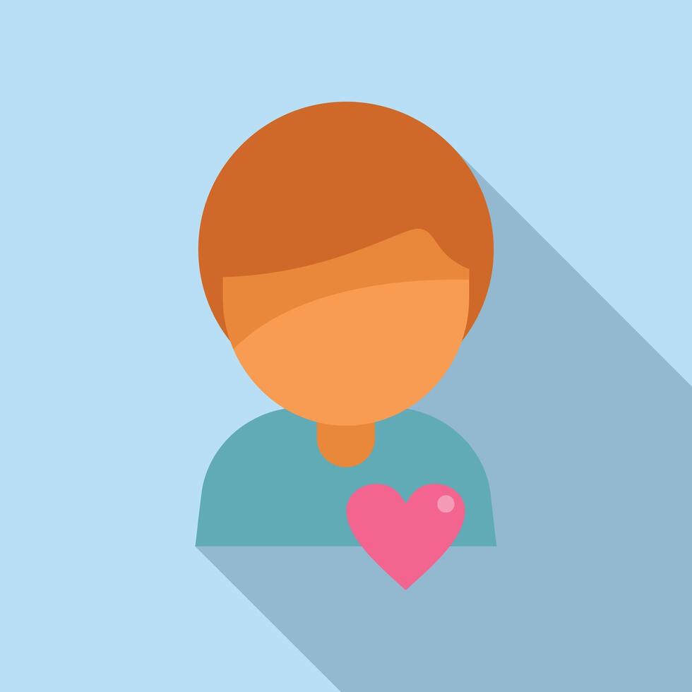 Person coping skills icon flat vector. Advice help vector