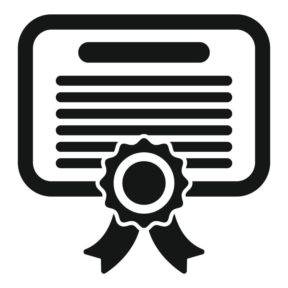Coping skills diploma icon simple vector. Health mental reduce vector