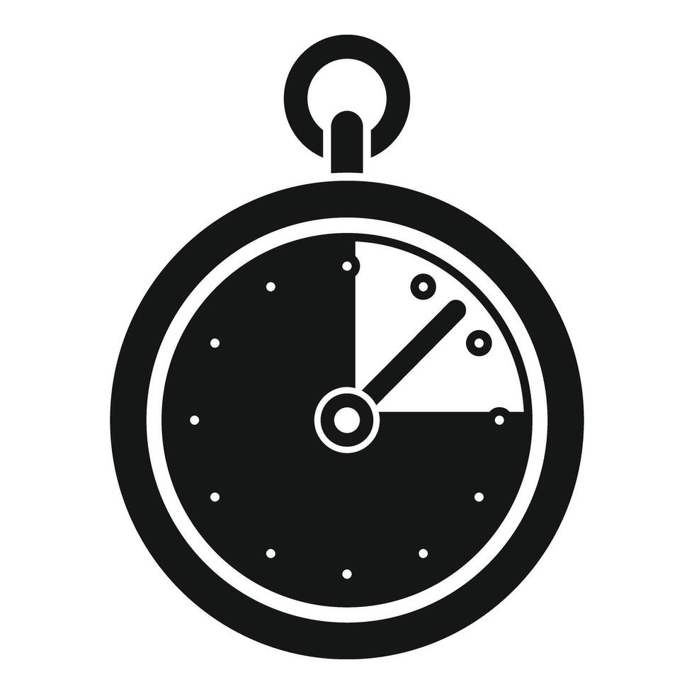 Stopwatch work skill icon simple vector. Coping skills vector