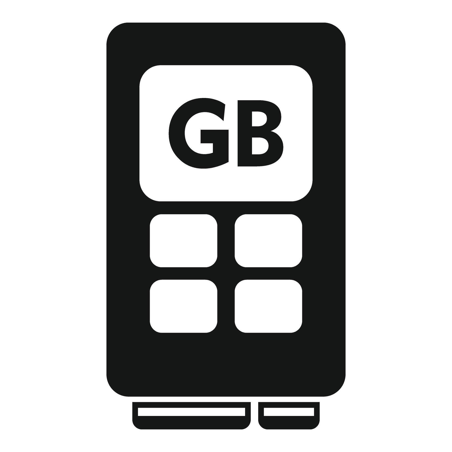 Gb memory board icon simple vector. Solid machine 41274021 Vector Art ...