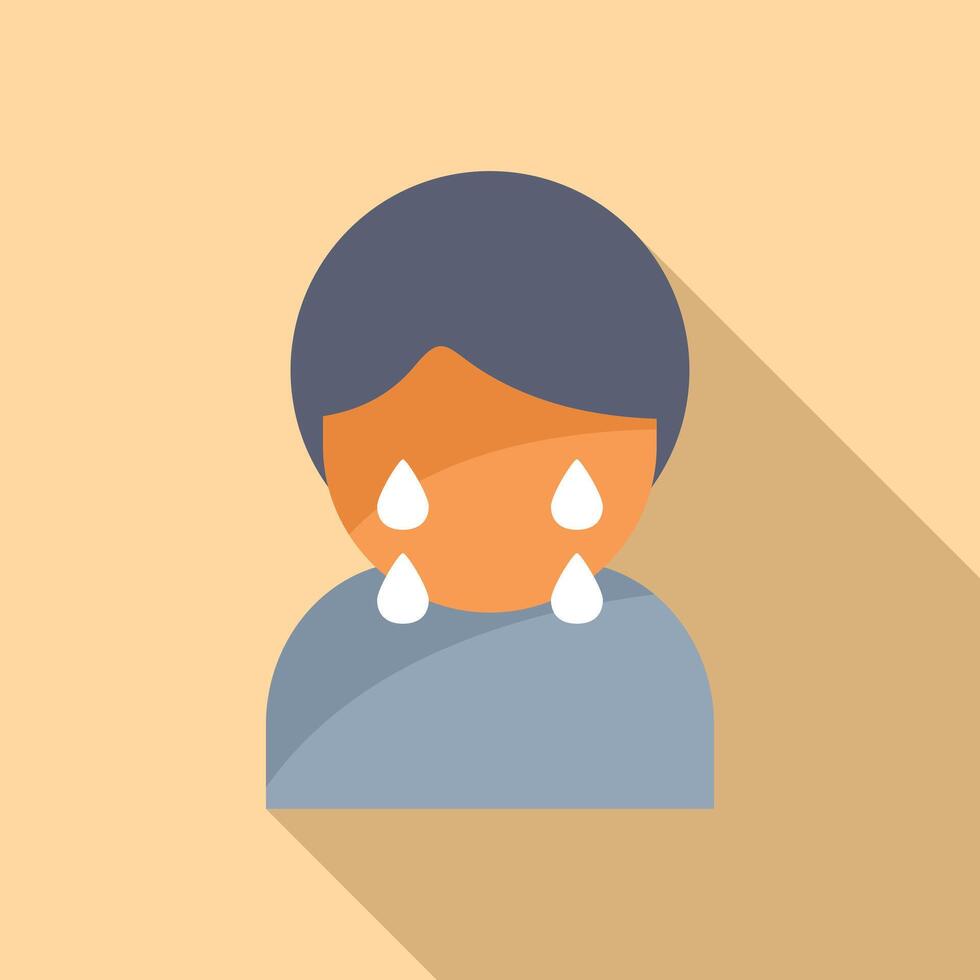 Hard coping skills icon flat vector. Work curiosity vector