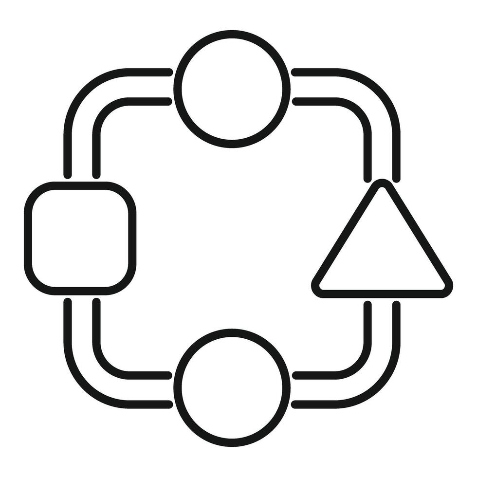 Think brain mind icon outline vector. Evidence reason innovation vector
