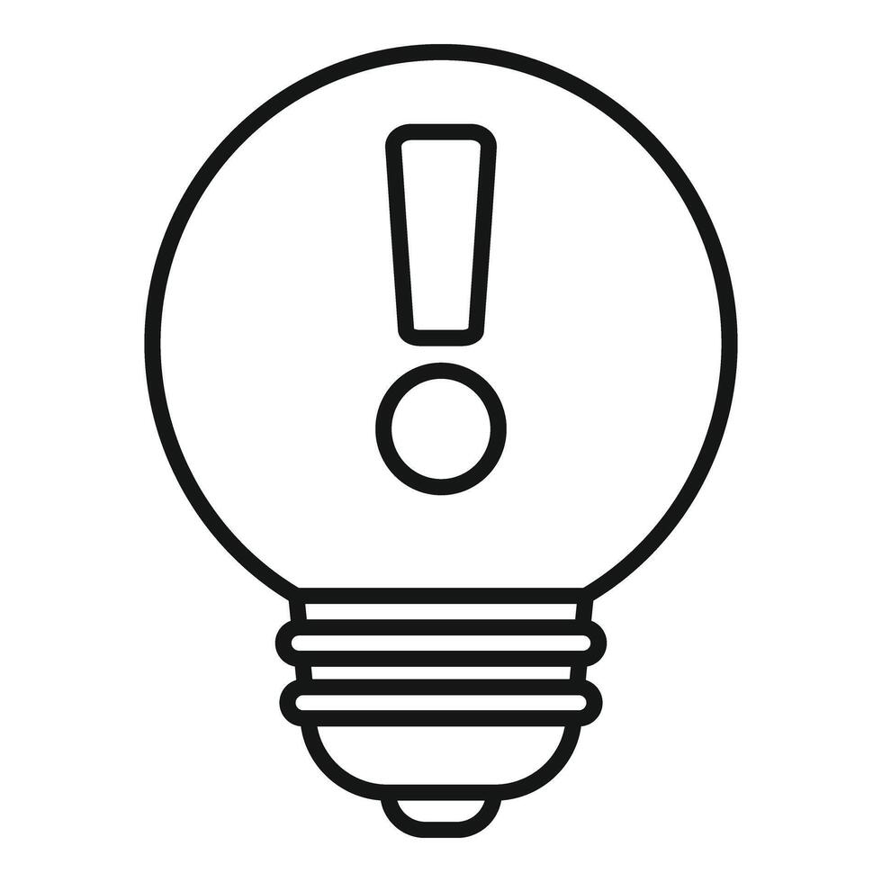 New idea bulb icon outline vector. Help therapy work vector