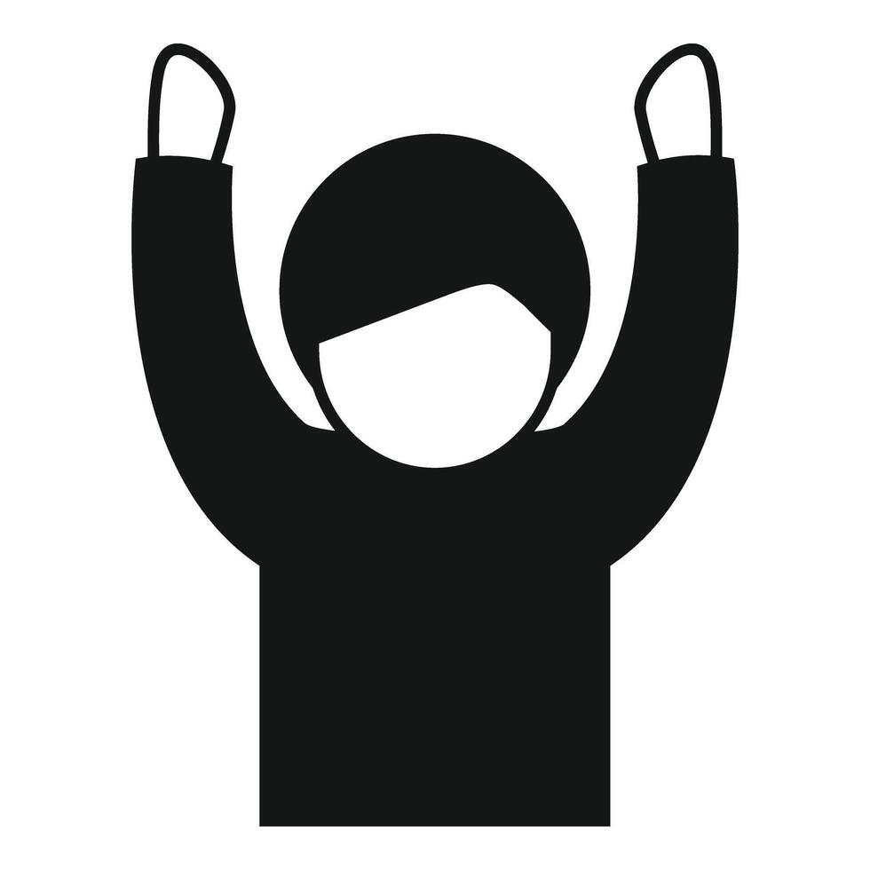 Person work exercise icon simple vector. Health mental busy vector
