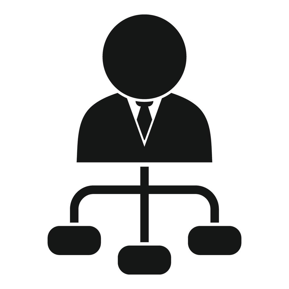 Staff scheme vacancy icon simple vector. Professional employee vector