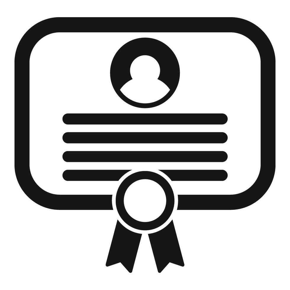 Candidate certificate diploma icon simple vector. Best career vector