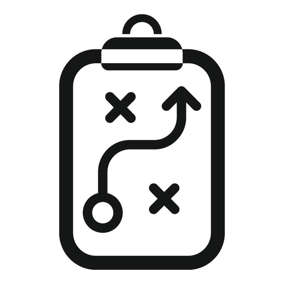 Tactical work board icon simple vector. Family mental busy vector