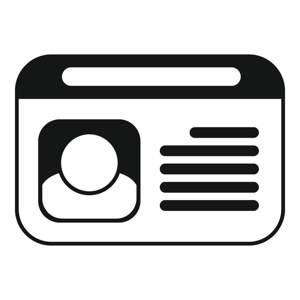 Web online vacancy icon simple vector. Human best career vector