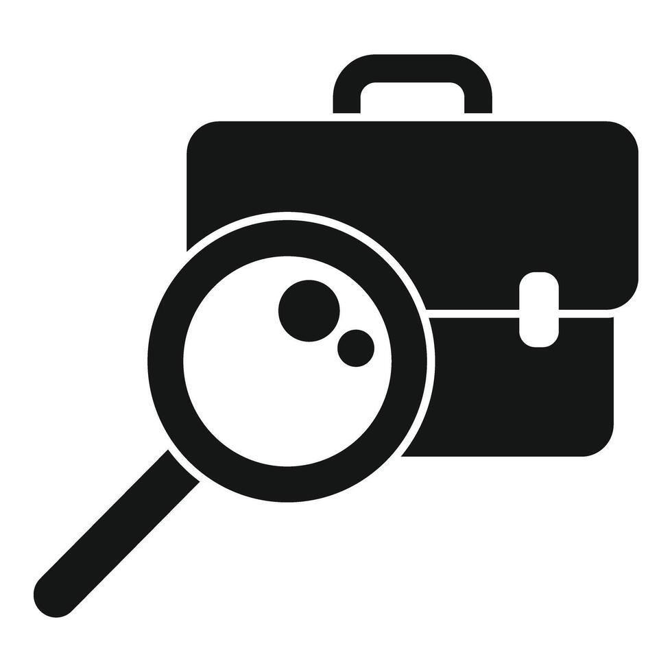 Search staff candidate icon simple vector. Expert quality vector