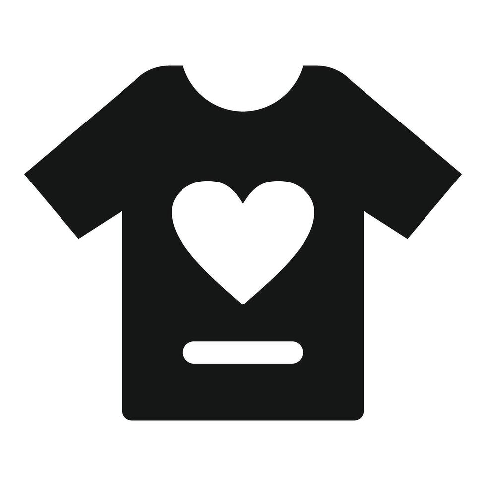 apoyo donación camiseta icono sencillo vector. personas contribuir ayuda vector