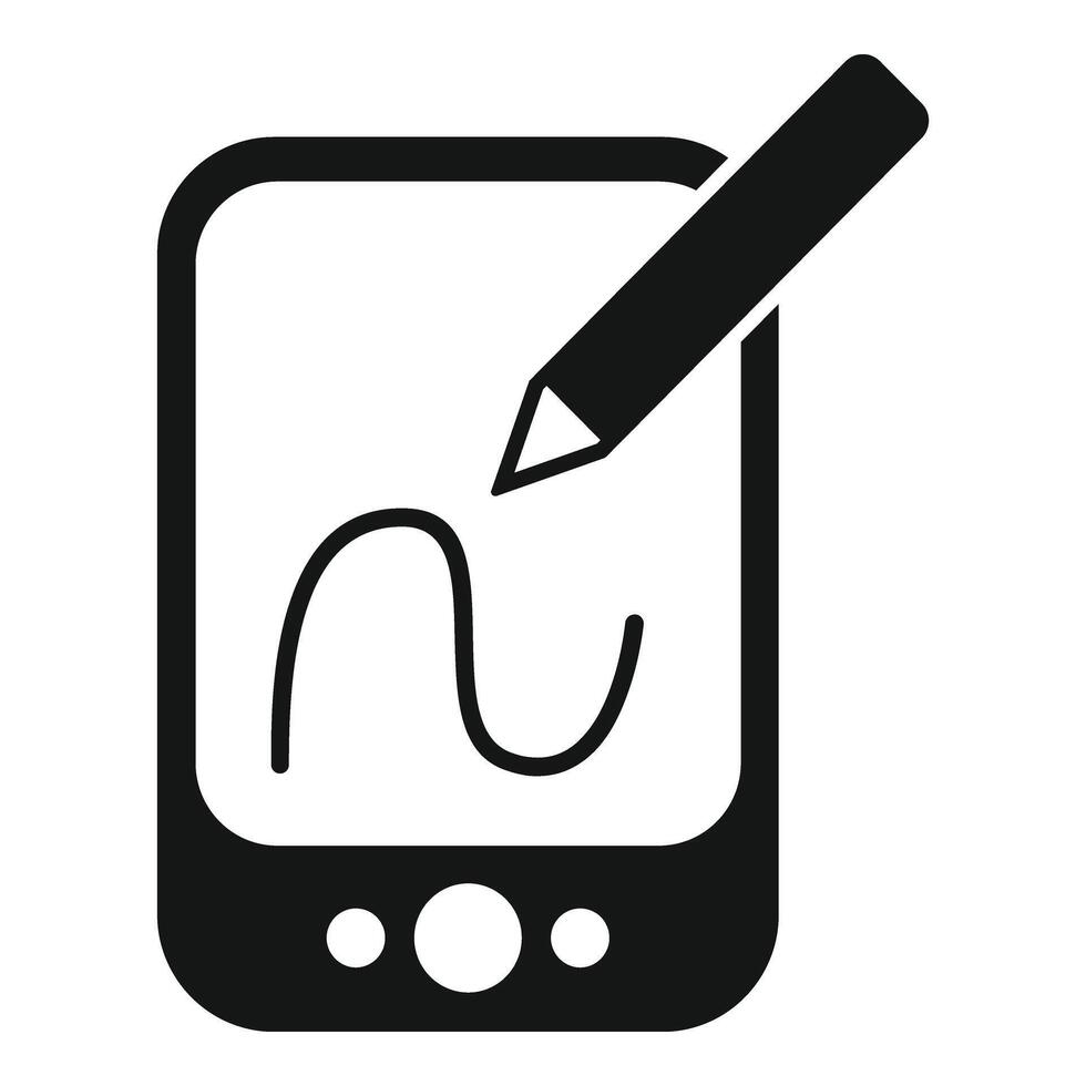 Tablet writing notes icon simple vector. Coping skills vector
