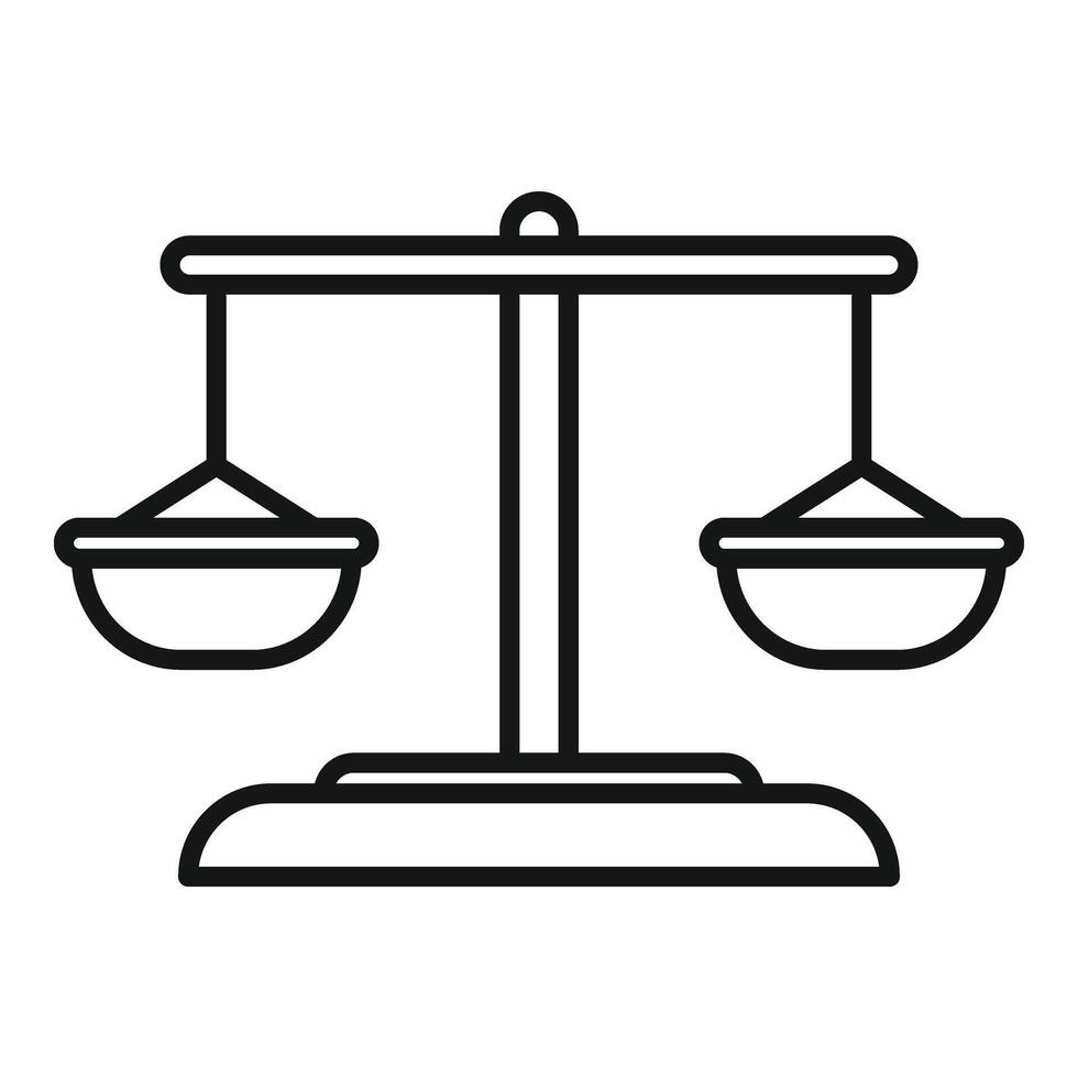 Coping skills balance icon outline vector. Health mental breath vector