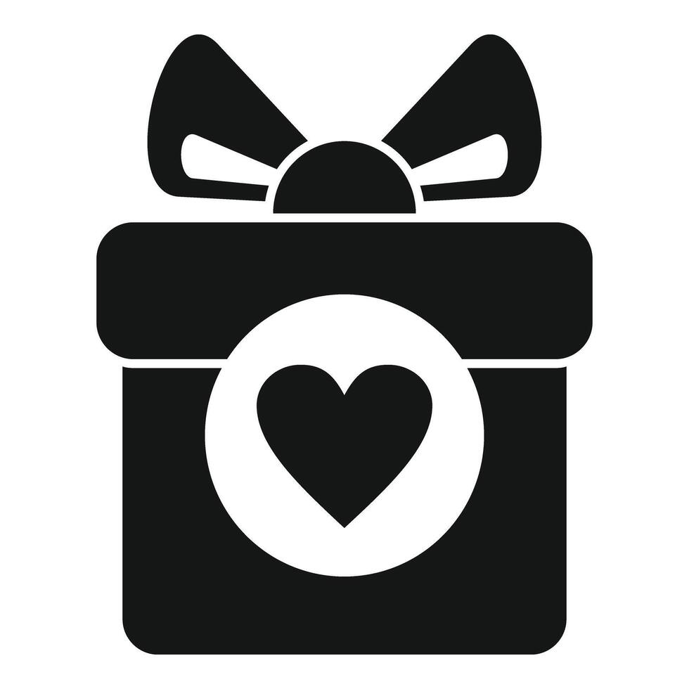 Wish list gift box icon simple vector. Key inventory vector