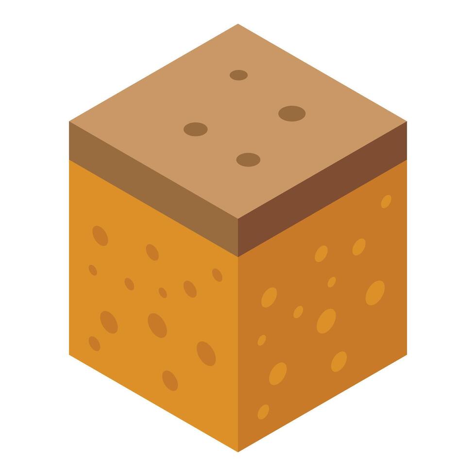 Value party bread icon isometric vector. Crouton cooking party vector