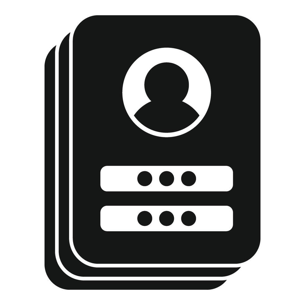 New form sign in icon simple vector. Step data code vector