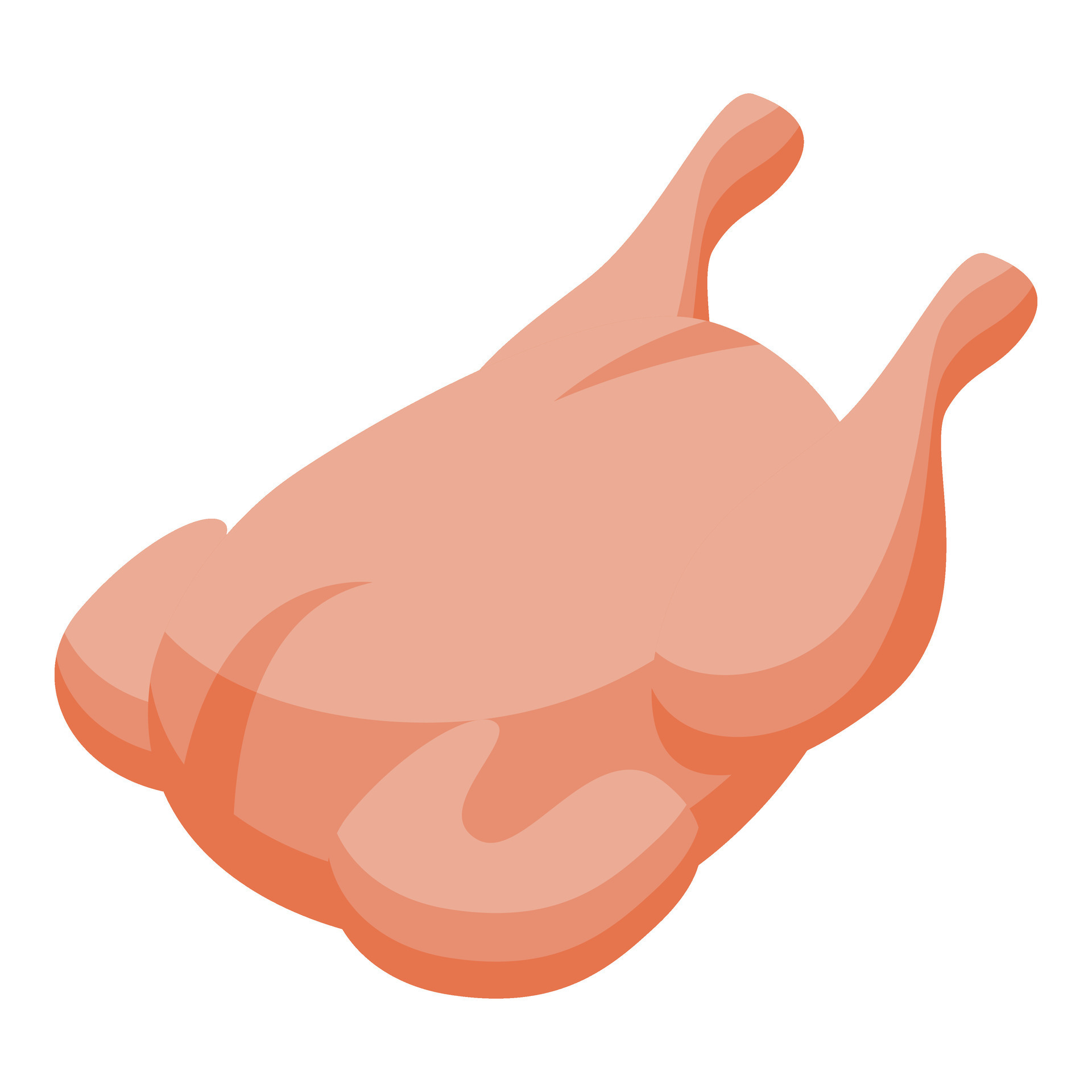 Raw chicken meat icon isometric vector. Dish meat menu wing 41274630