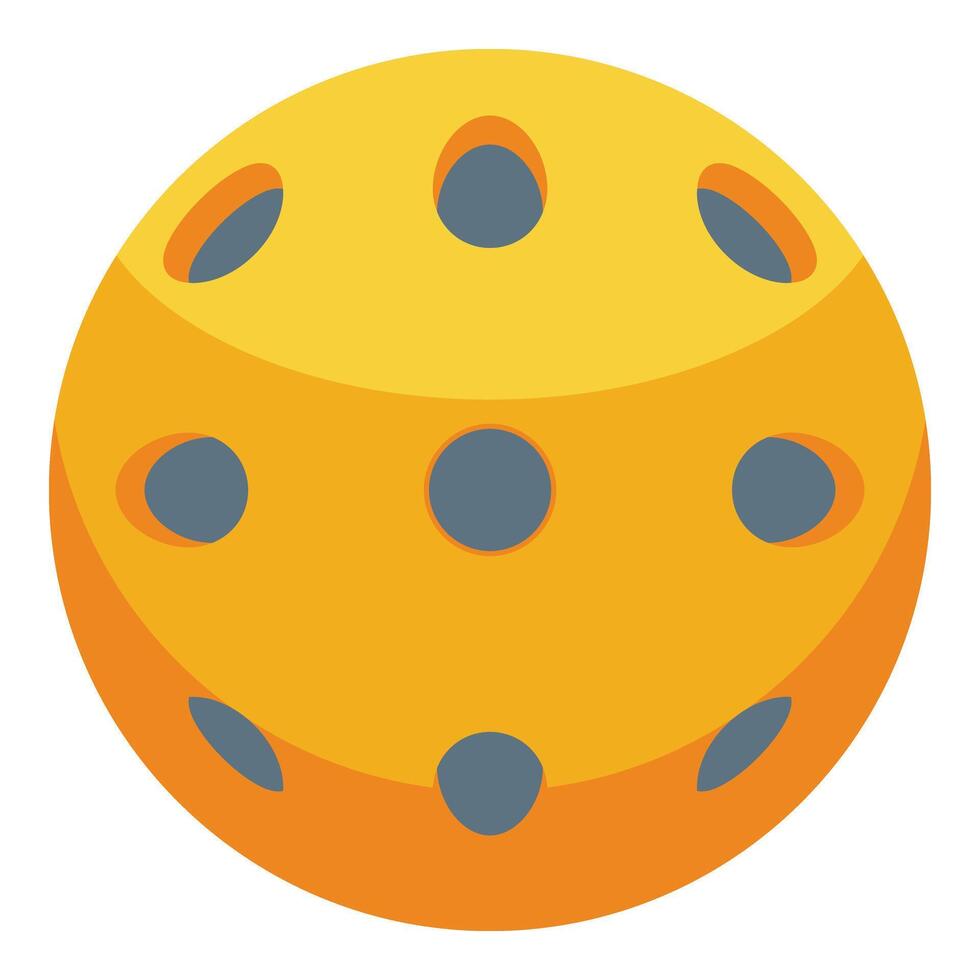 pickleball pelota icono isométrica vector. juego actividad deporte vector
