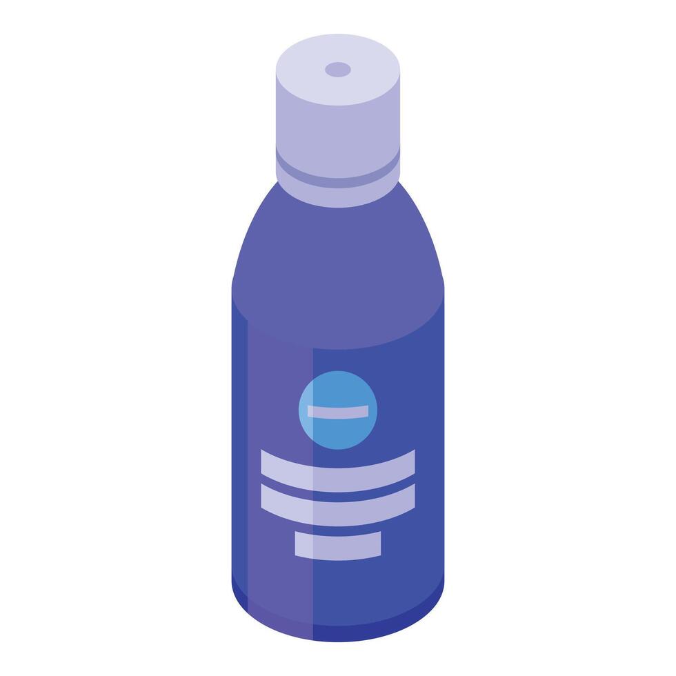 Makeup removal bottle icon isometric vector. Spa cotton pad vector