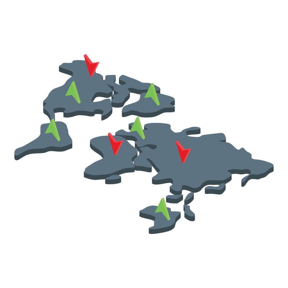 Global currency conversion icon isometric vector. Convert coin vector