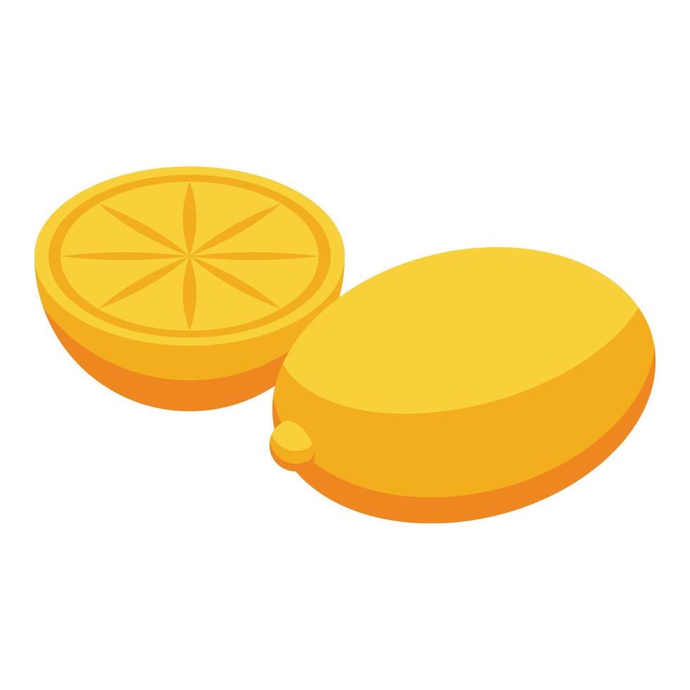 Lemon spicy fried chicken icon isometric vector. Spicy dish vector