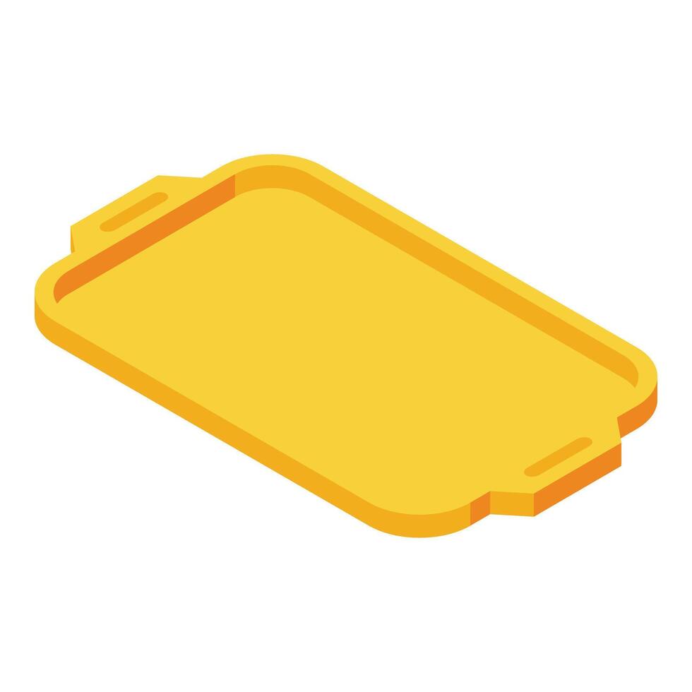 cocina comida bandeja icono isométrica vector. banquete servicio plato vector