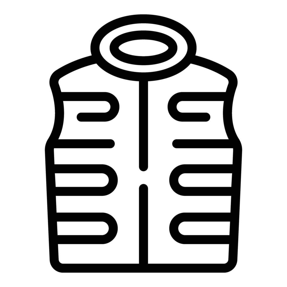 Lifeguard jacket icon outline vector. Aquatic help equipment vector