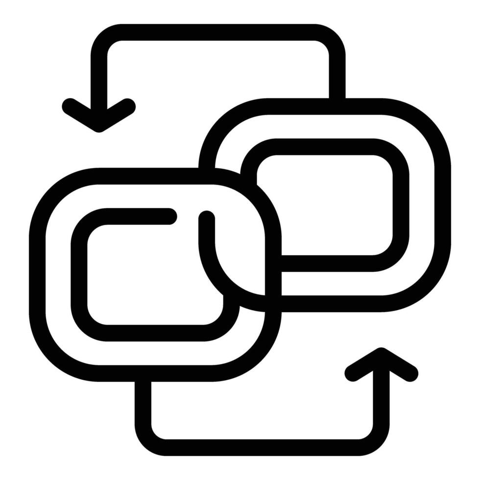 Transport coordination icon outline vector. Road infrastructure control vector