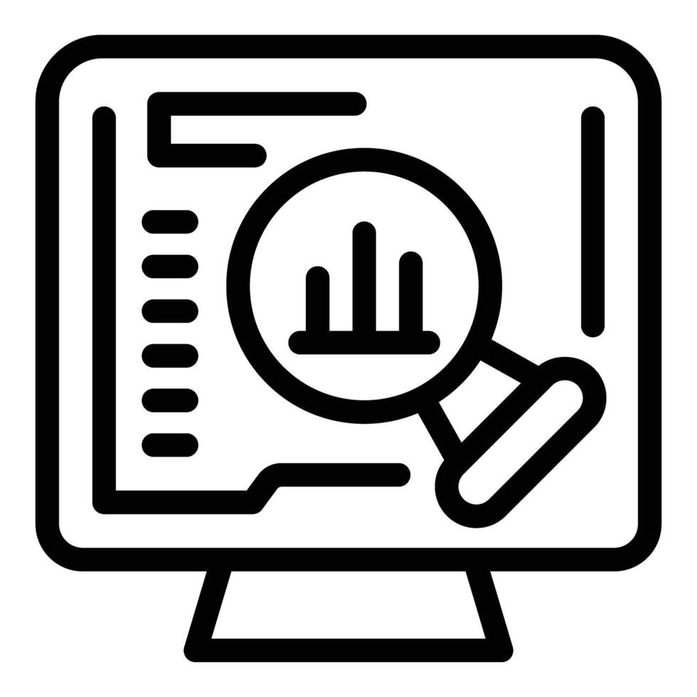 Online traffic control icon outline vector. Digital road network vector