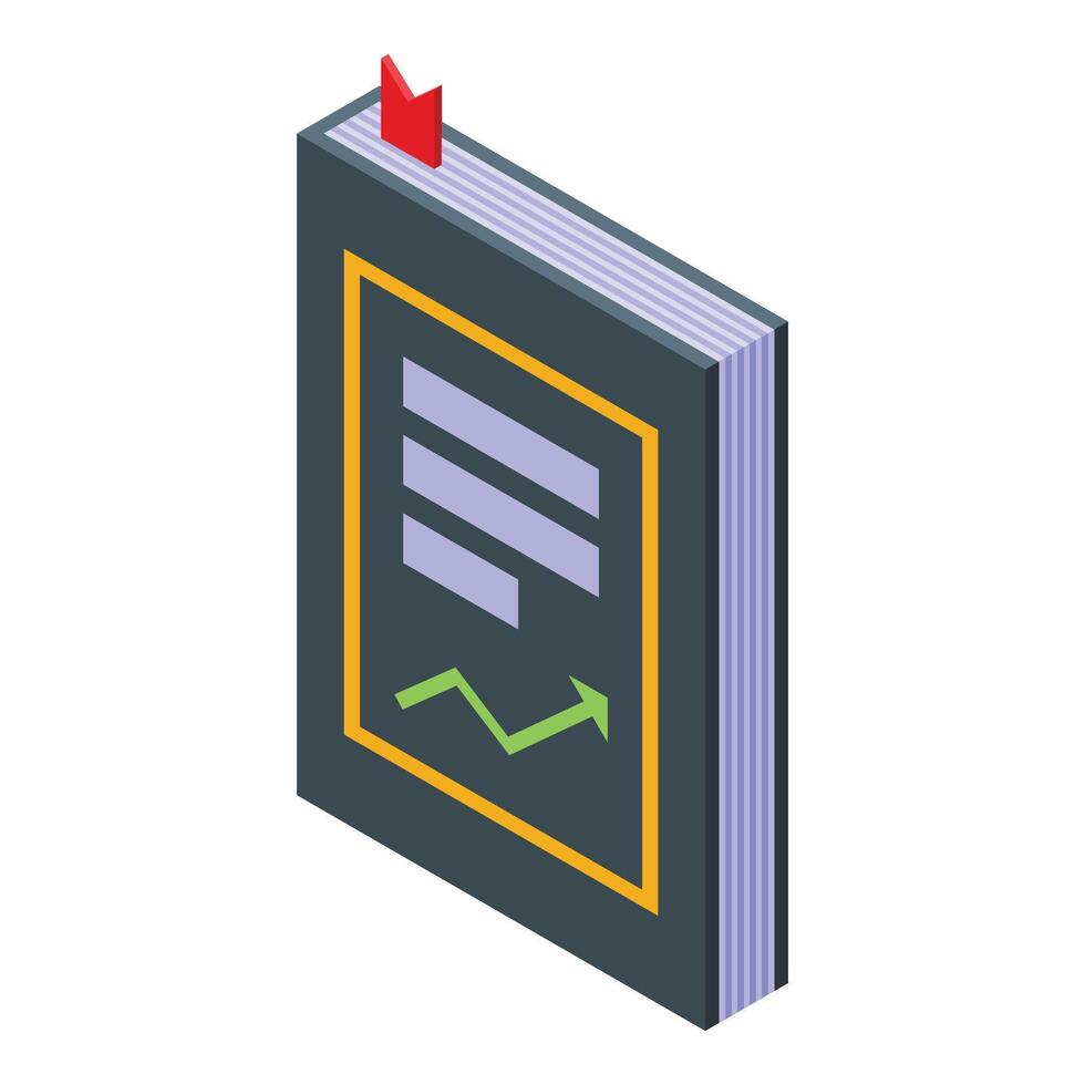 Book guide currency conversion icon isometric vector. Shape finance vector