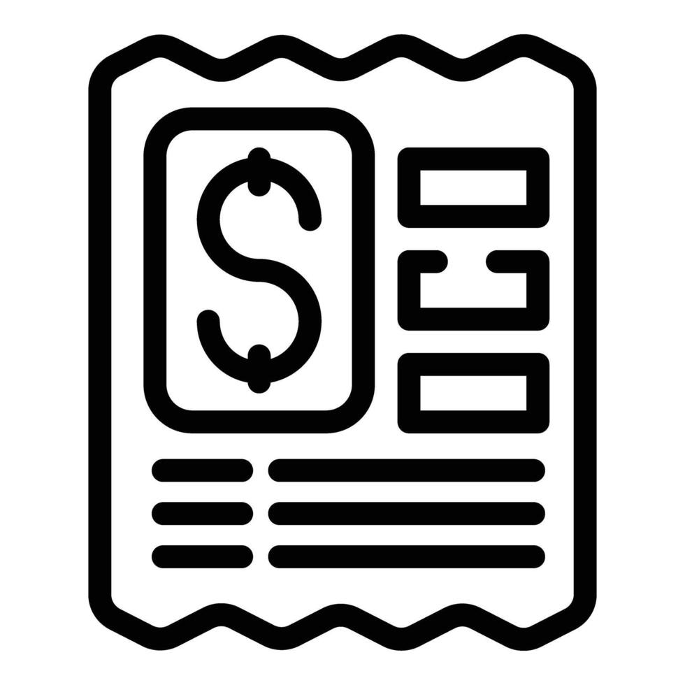 Money gift voucher icon outline vector. Surprise delivery service vector
