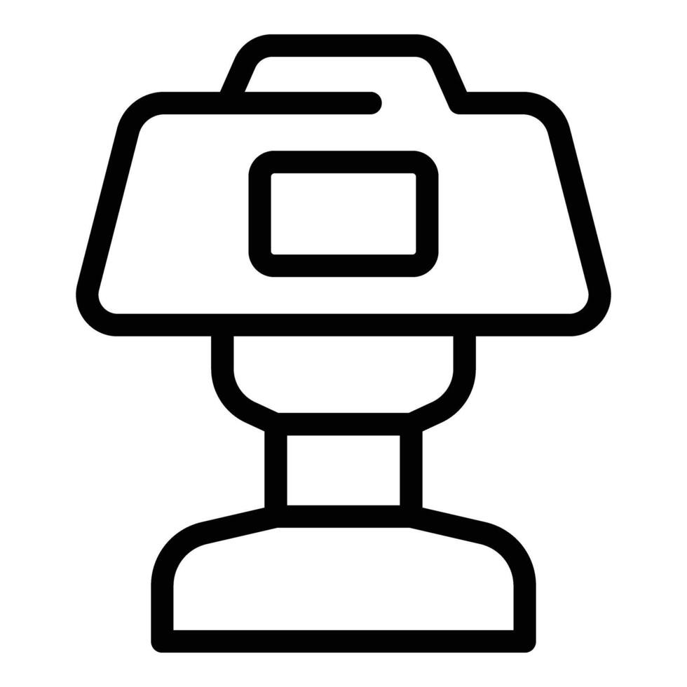 Nightlight lamp icon outline vector. Bedroom night illumination vector