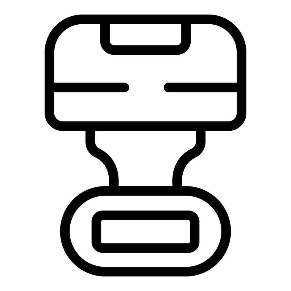 Nocturnal lamp icon outline vector. Sleeping lighting unit vector