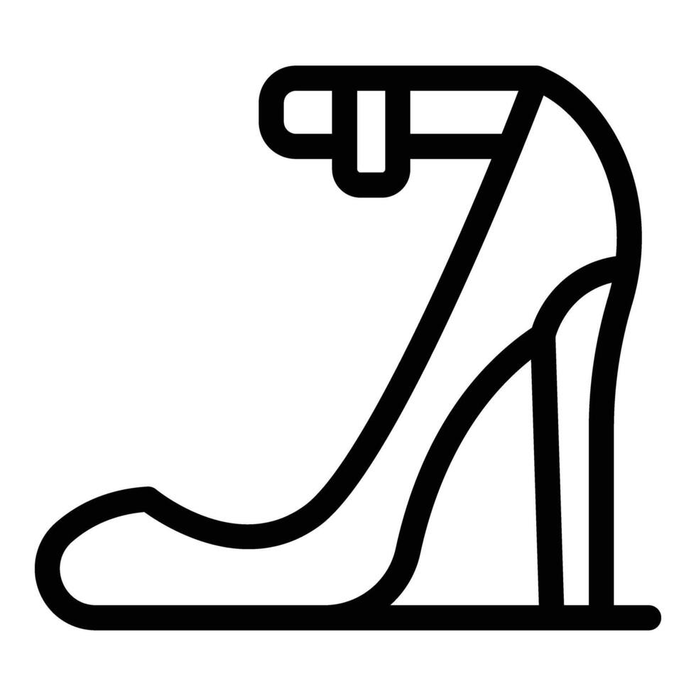 Classy high heels icon outline vector. Female designer footwear vector