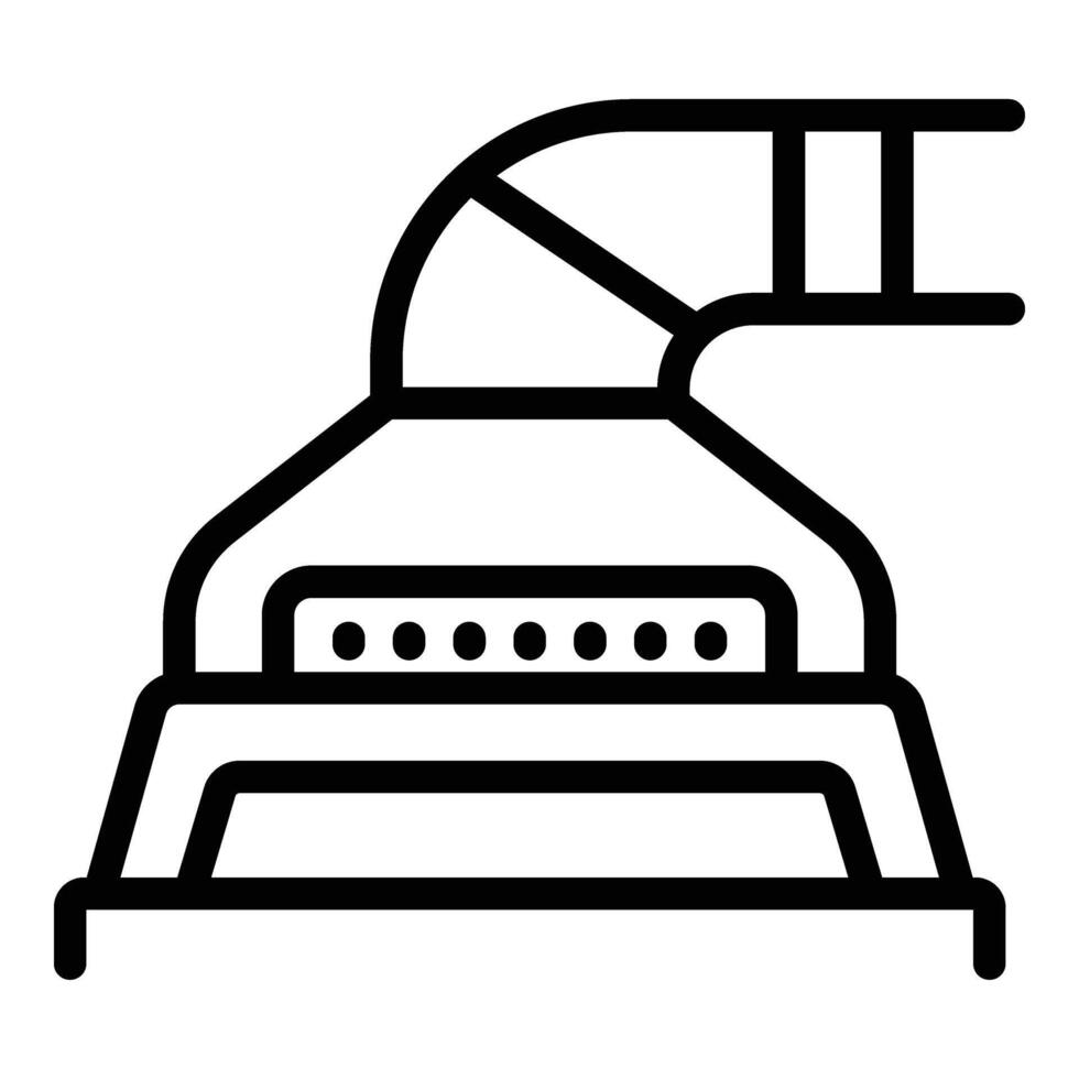 Kitchen venting chimney icon outline vector. Cookery range fan appliance vector