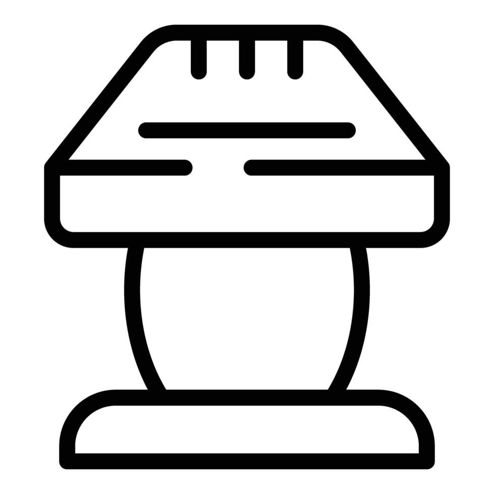 Bedroom lamp icon outline vector. Interior nightlight vector