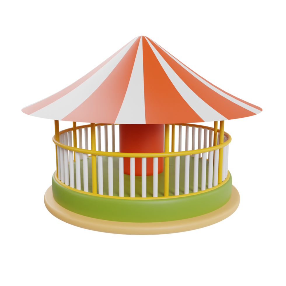 Kids playground 3d icon render clipart png