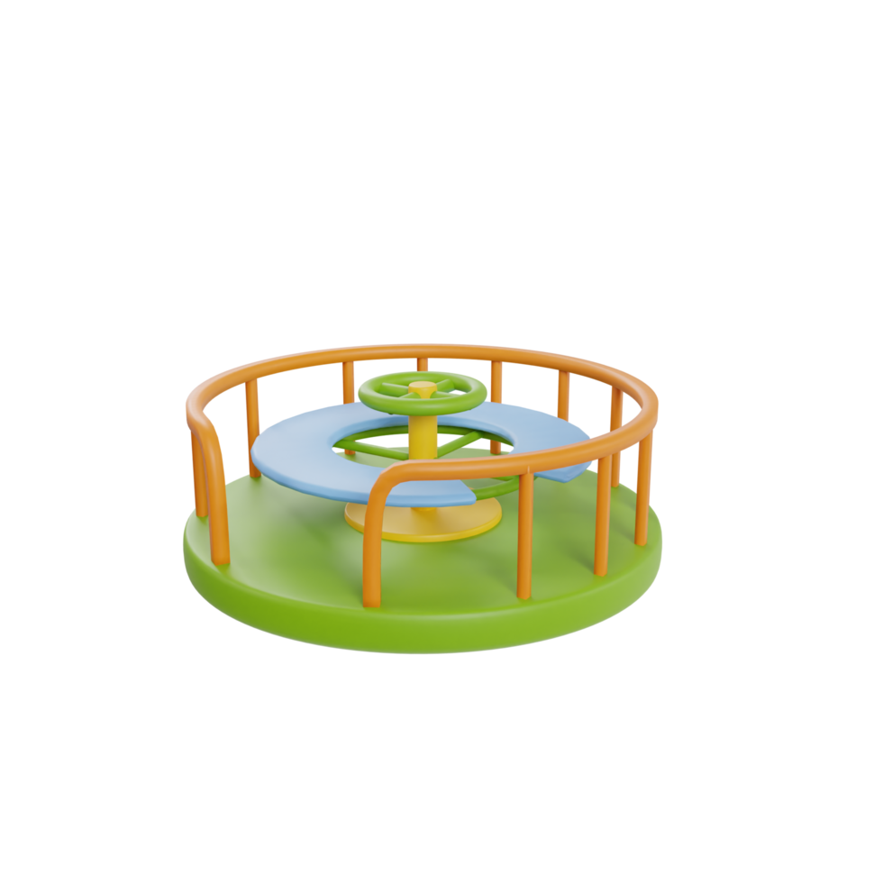 Kids playground 3d icon render clipart png