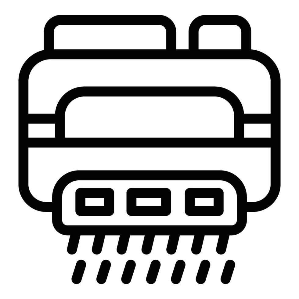 Hand dryer machine icon outline vector. Hygienic public appliance vector