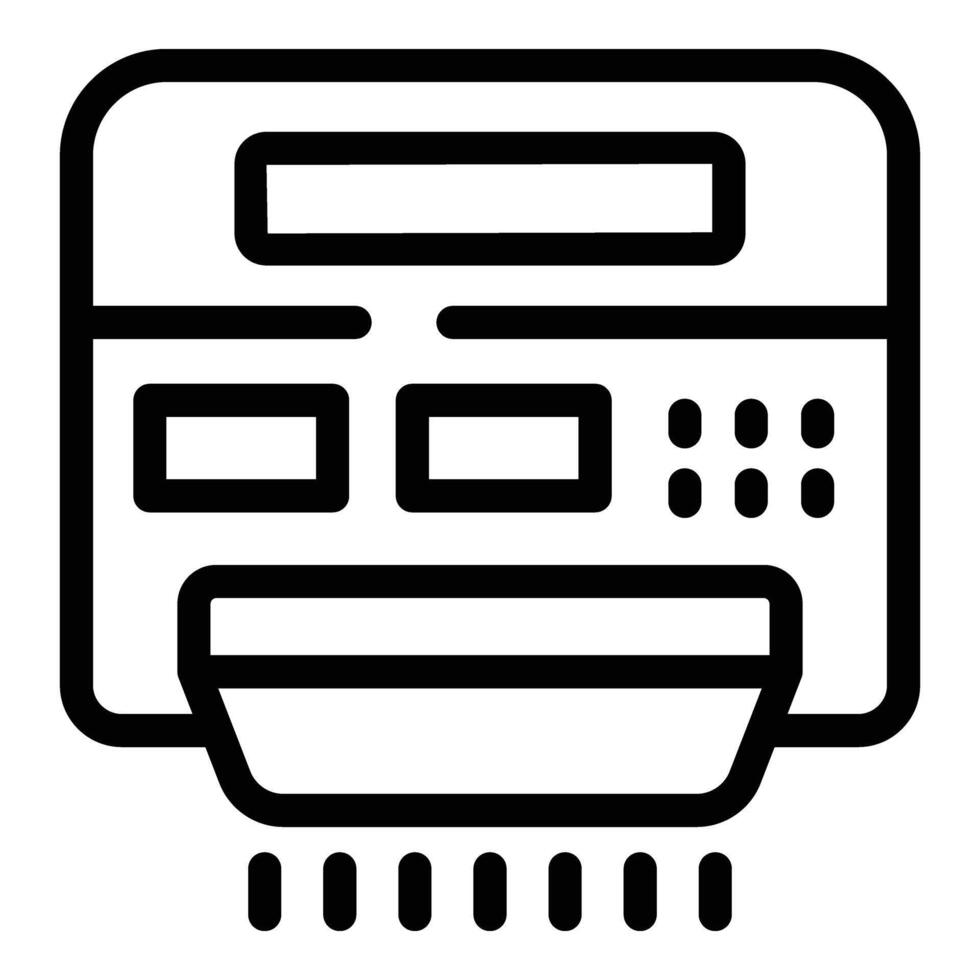 Blow drying machine icon outline vector. Bathroom hand dryer vector