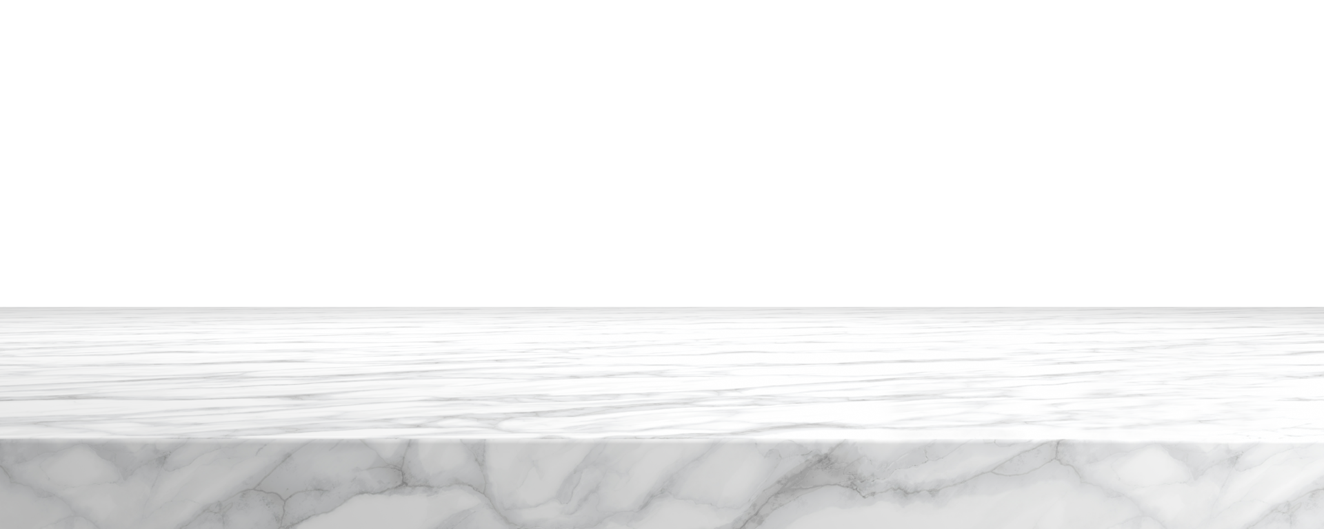 Luxury white marble top stone cut out backgrounds 3d rendering png