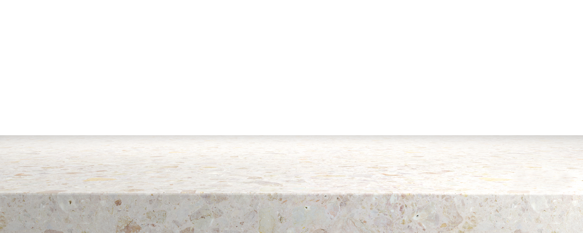 Empty realistic clear white stone marble tranparent backgrounds 3d rendering png file