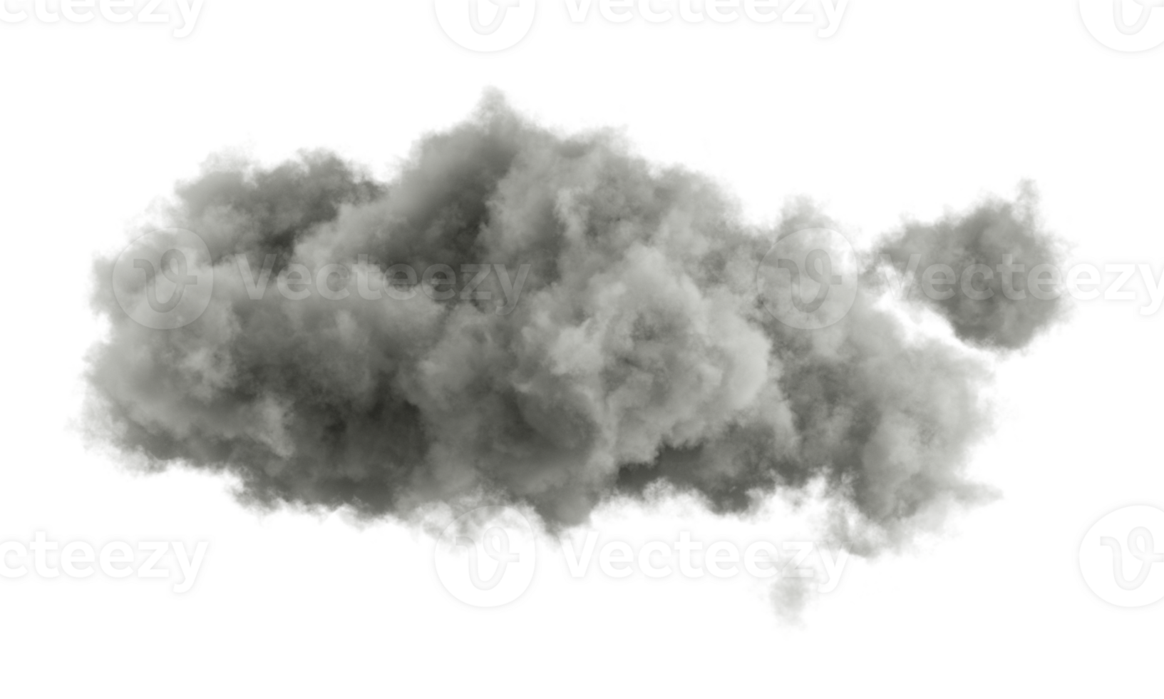 Darkness cloud fluffy shape transparent backgrounds special effect 3d rendering png file