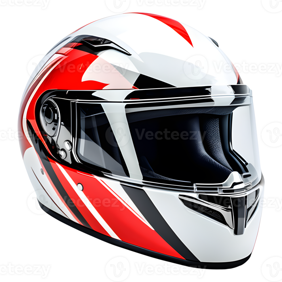 AI generated Motorcycle Helmet Isolated on Transparent Background png