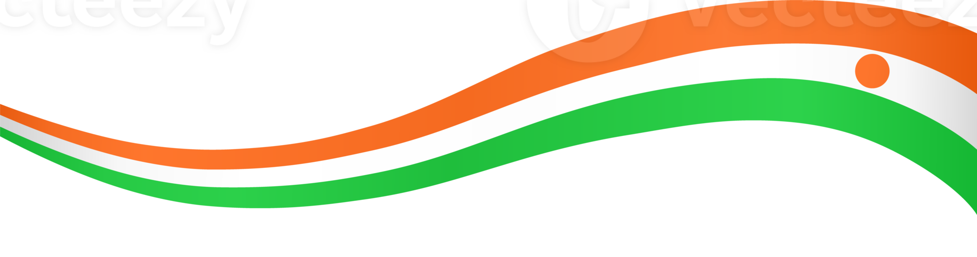 Niger flag wave png