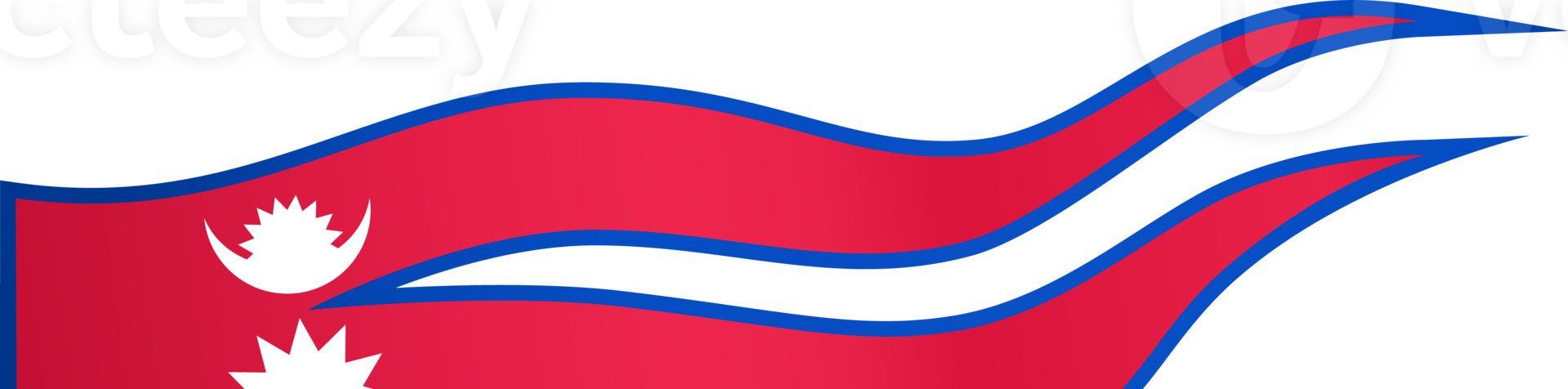 Nepal flag wave png